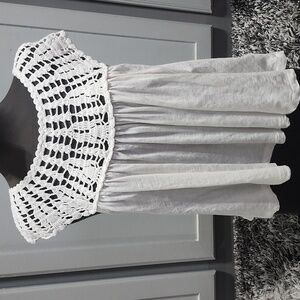 Lucky Brand White Crochet Top